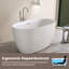 Baignoire de trempage autoportante en acrylique 51 po
