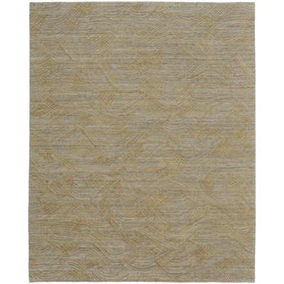 Taunton Transitional Abstract, Gold/Gray Area Rug