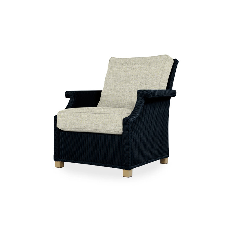 Hamptons Outdoor Lounge Chair, Cottage Pepper, Ebony
