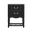 Meuble-lavabo 24 po avec lavabo, meuble-lavabo simple autoportant avec 2 tiroirs et tablette ouverte-124556493