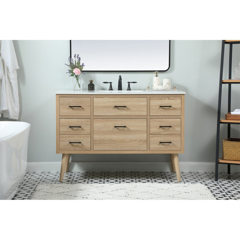 Steinfeldt 48' Single Bathroom Vanity Set, Bois de manguier