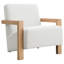 Fauteuil d'appoint rembourré Paquet Boucle ivoire-745681905-745681904