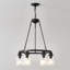 Lustre en roue de chariot 23 lumières 23,62 "moderne avec lumière (sans ampoules) pour salle de bain de chambre à coucher, salon - E26 - brun café-905924393