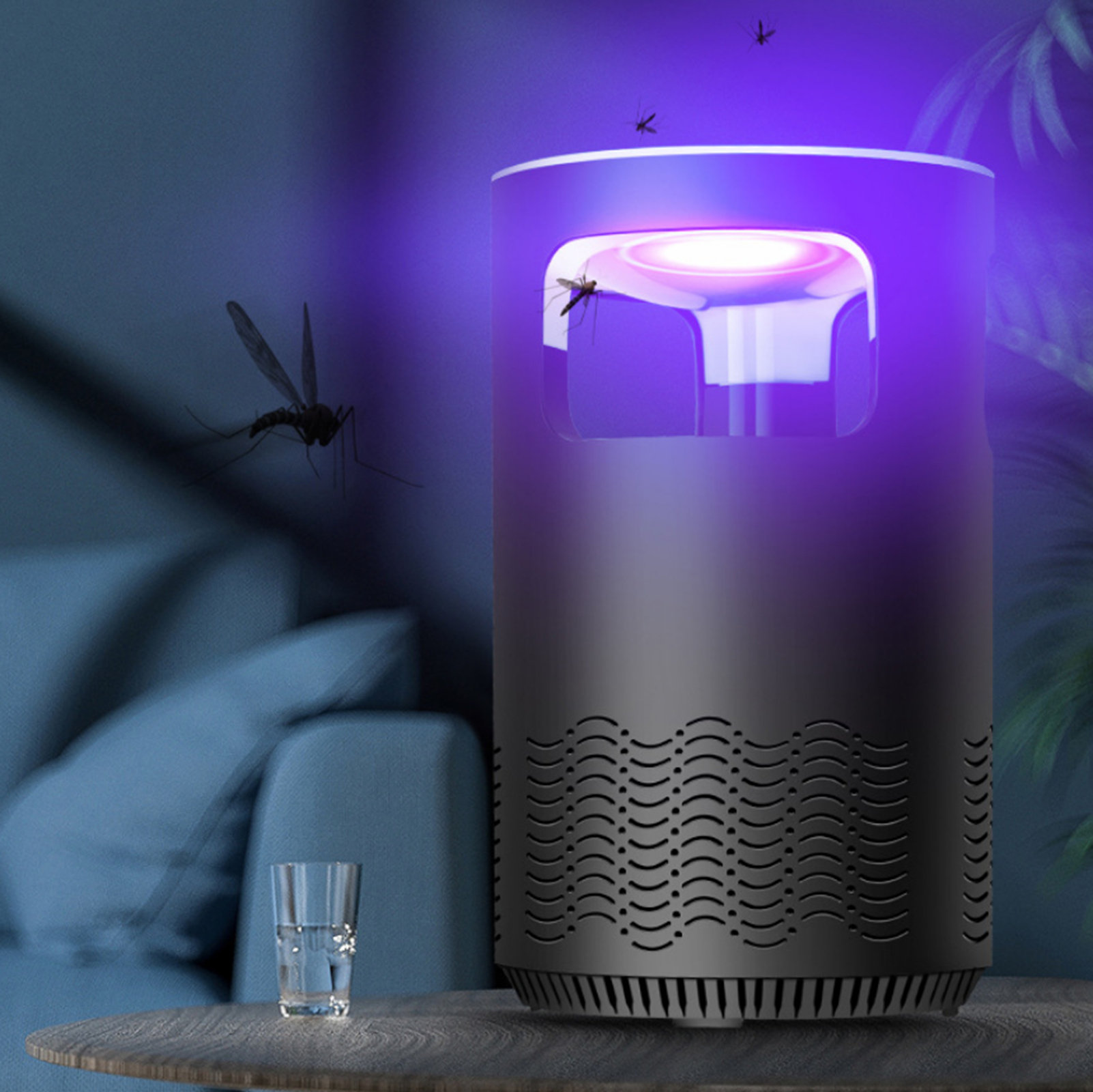 LED Mosquito Killer UV Night Light USB Electric Photocatalytic Mosquito  Repellent Lamp