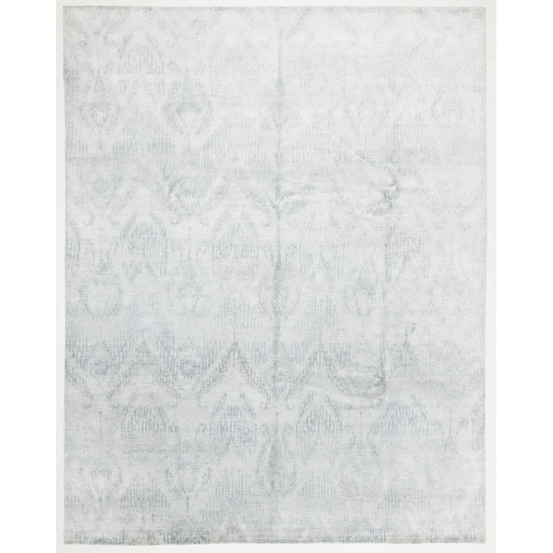 Handmade Cotton and Silk Oriental Area Rug