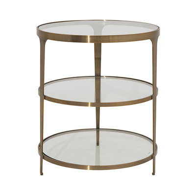 Vienna Glass Top End Table