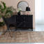 Tapis naturel tissé à plat à la main à motif géométrique Albans-254834544