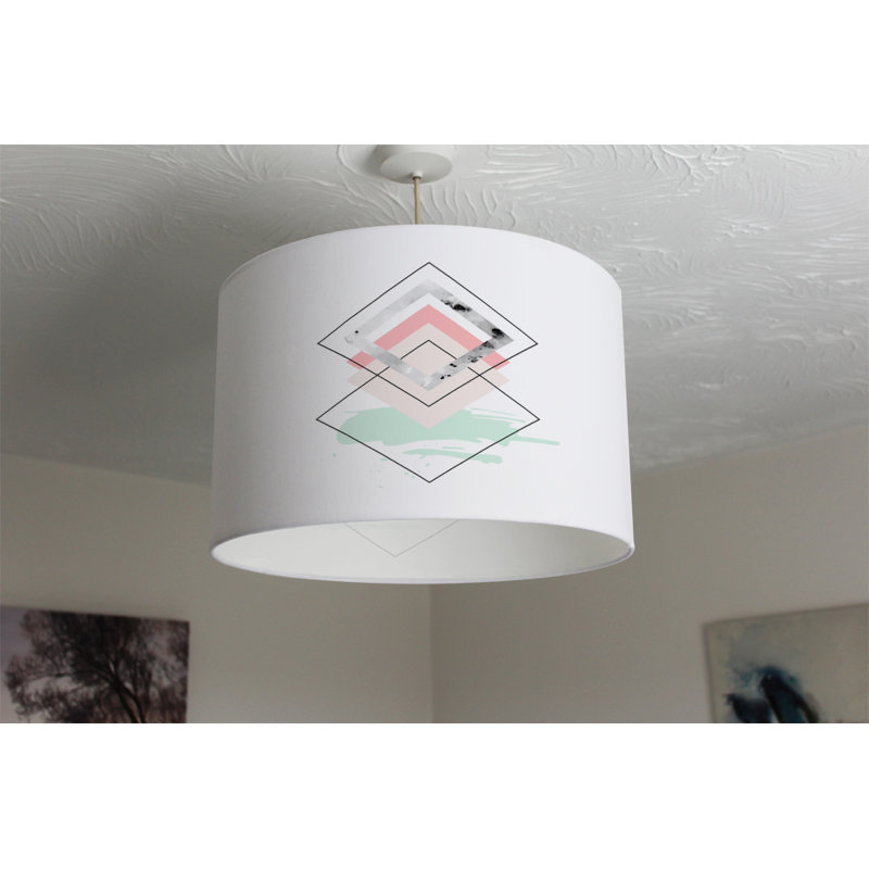 Cotton Drum Lamp Shade ( Uno ), 25cm H x 40cm W x 40cm D