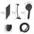 Black Shower System 12 Inch Bathroom Luxury Rain Mixer Shower Combo Set Wall Mounted Rainfall Shower Head And Handheld System Shower Faucet Set