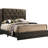 Queen Size Bed, Gray, Headboard, Rubberwood Frame For Bedroom Modern Bedroom, Bed-293213401
