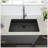 28 Inch Undermount Sink - 28"X18"X10"  Gunmetal Black Undermount  Kitchen Sink 16 Gauge 10 Inch Deep Single Bowl Kitchen Sink Basin