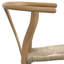 Chocolate Solid Wood Dining Chair with Y-Back Design in Mid-Century Modern Style (Set of 2)-1133425613