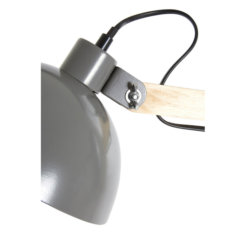 178cm Matte Swing Arm Floor Lamp, Grey