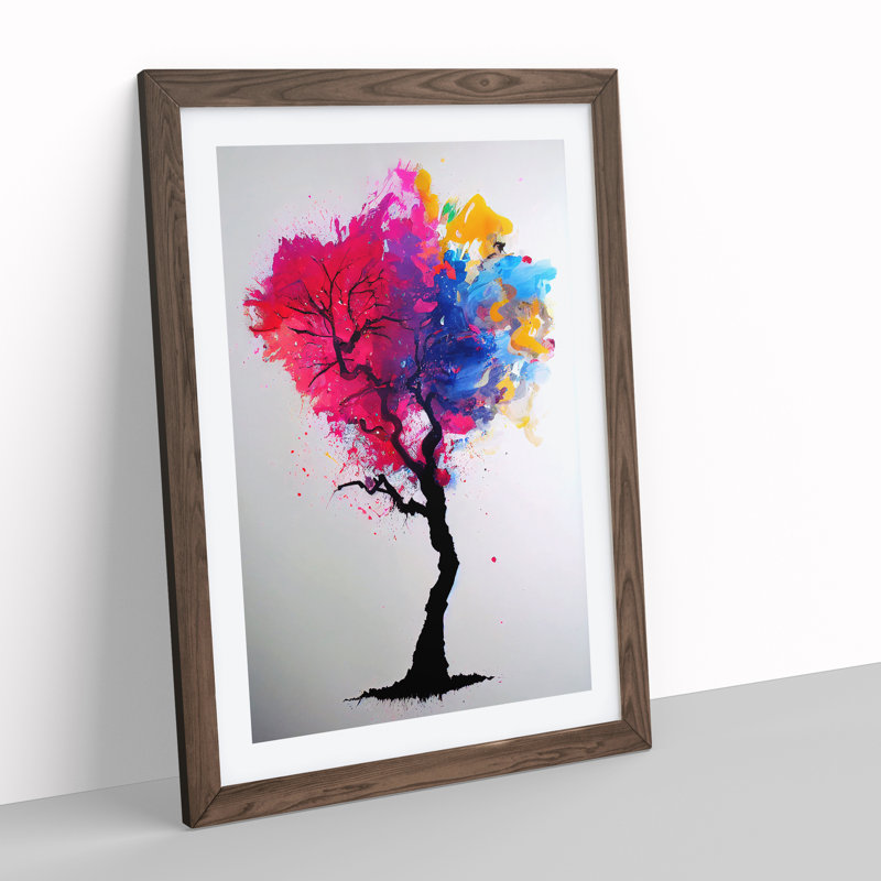 Delicious Tree - Single Picture Frame Print, 64cm H x 46cm W x 2cm D, Walnut
