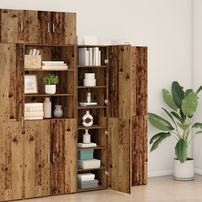 Highboard 45X42.5X185 Cm Engineered Wood, Brown