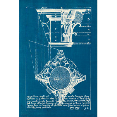 " Architectural Drawings X Blueprint " by Wild Apple Portfolio
