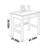 Geometric carved solid wood office desk-1201974586