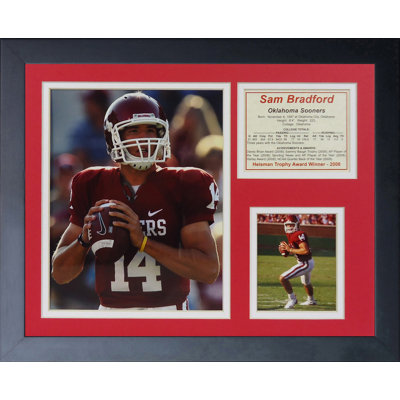Souvenirs encadrée sam bradford-oklahoma away