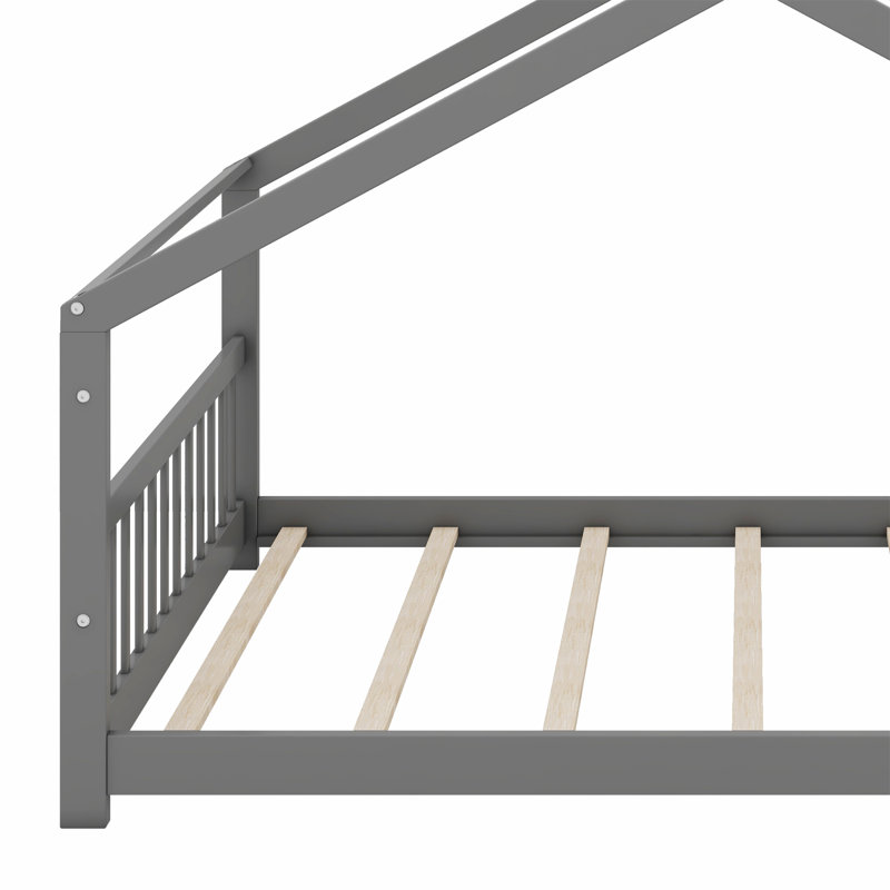 Lit en bois House House, Gris