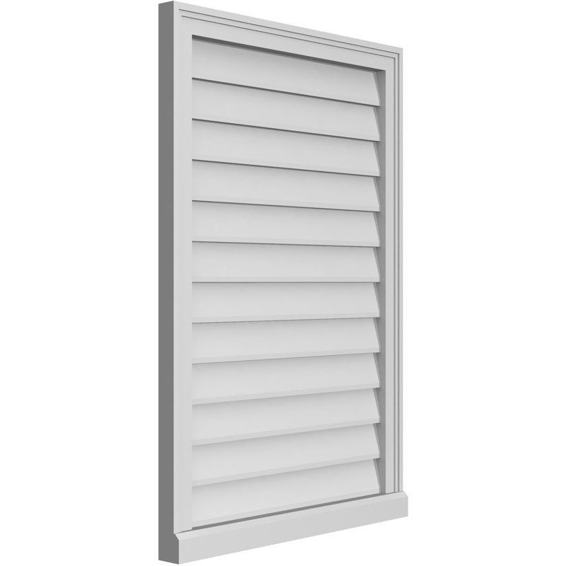 Cadre de seuil Brickmould, brun clair apprêté, H 38 po x l 26 po x P 2 po