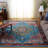 Chenoweth Oriental Blue/Red Area Rug-1278976038