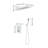 Wall Mounted Waterfall Rain Shower System-125363810