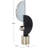 Cole And Grey Glass Abstract Decorative Sculpture With Silver Orb And Base