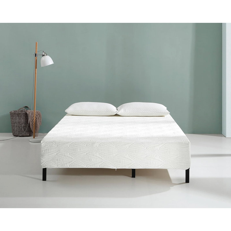 Gel - Memory Foam Full Mattress, 7 Inch Support Layer For Durability, Cooling Regulation, Roll Compressed And Fast Setup, White Design Structure, Breathable , Easy Unpack Expand,