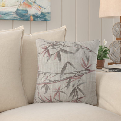 Floral Reversible Throw Pillow