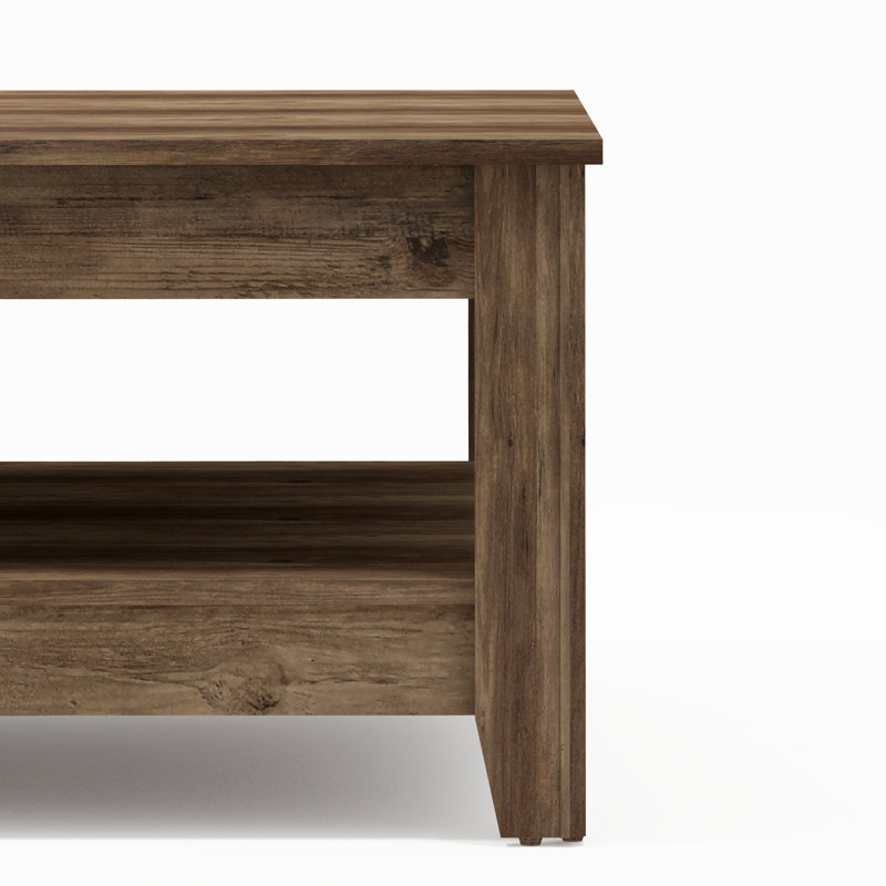 Weddel Basilico Coffee Table with Storage, Knotty Oak