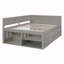 Lit de jour double avec tiroirs et tablettes-225284988