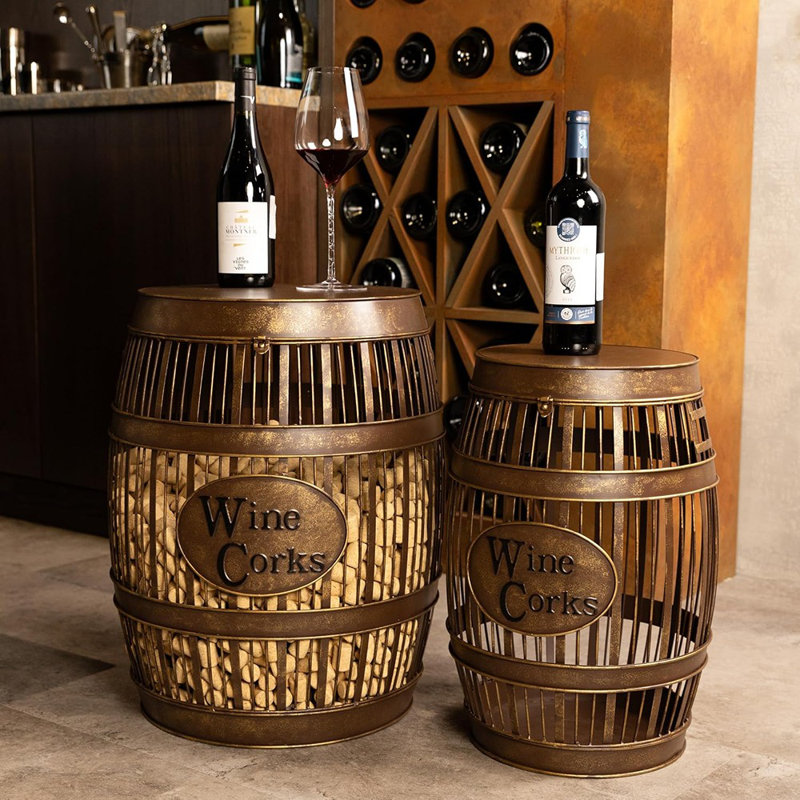 «Table d'appoint Cork Catcher - Porte-bouchon décoratif et rangement pour jusqu'à 2000 bouchons - Taille standard»