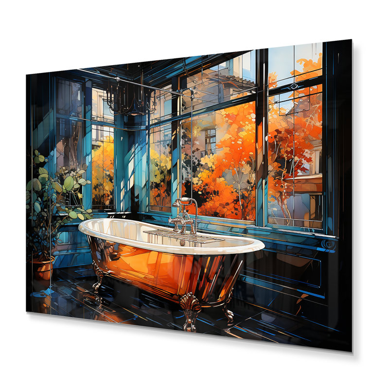 Décoration murale salle de bain Abstract Reflections II - Bath & Laundry, H 12 po x l 20 po x P 1 po