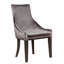 Chaise d'appoint rembourrée en velours Jerrita