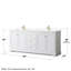 Ensemble de meuble-lavabo double 80 po Avery-51712116-51712111-51978351