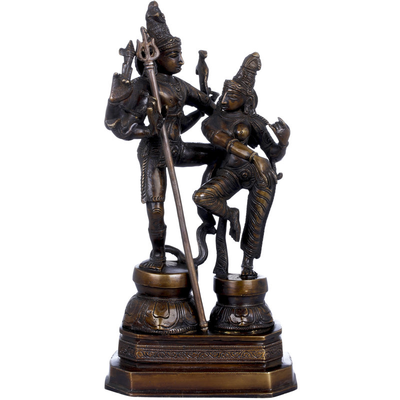 Figurine Shiva dansante et Parvati
