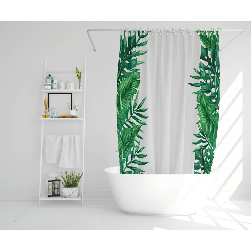 Briaca Polyester Shower Curtain, 168cm H x 168cm W