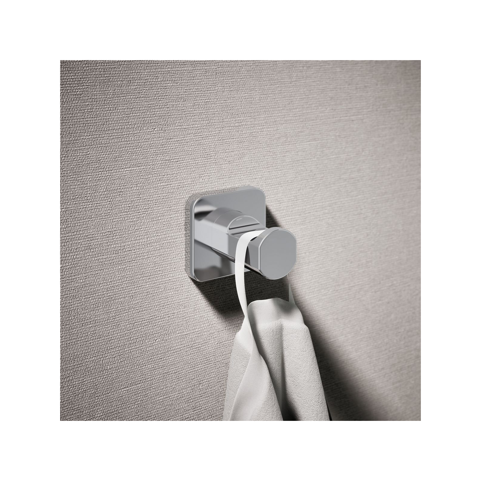Parallel Robe Hook, Polished Chrome