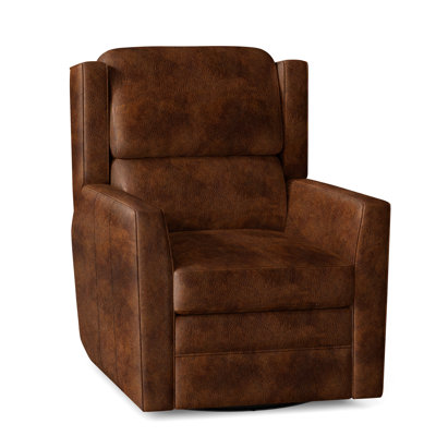 Fauteuil inclinable standard en cuir véritable de 31,5 po de largeur Samuel