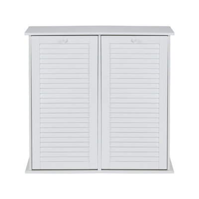 Tilt-out Cabinet Laundry Sorter with Shutter Front