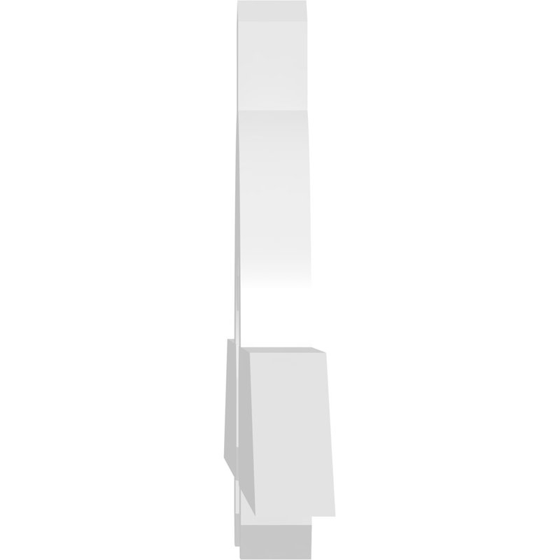 Support de pignon en PVC de qualité architecturale Ericson, H 14 po x l 84 po (pas 4/12), P 2 po x F 4 po