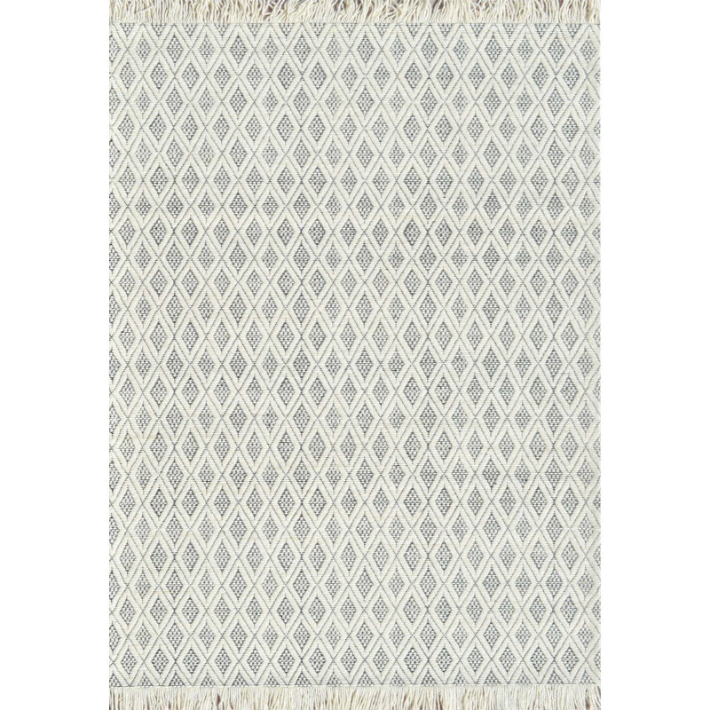 Mckoy 8X10 2120-190 Ivoire / Gris anthracite, Rectangle 5 pi x 8 pi