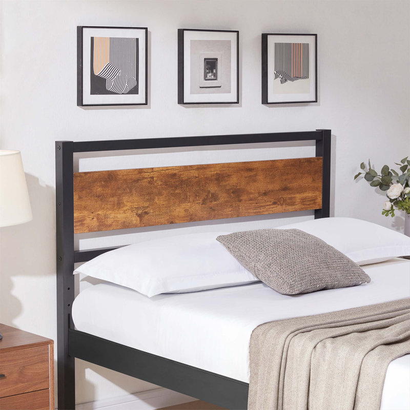 Rustic Solid Wood Board Headboard Only, Queen