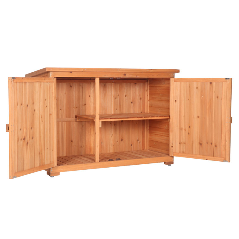 4 ft. W x 1 ft 5 in. D Solid Wood Lean-To Tool Shed