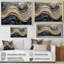 Nyajiah Golden Eclipse On Marble Dancing Waves III - réalisme abstrait, art mural pour le salon-959265242-959265252-959265251
