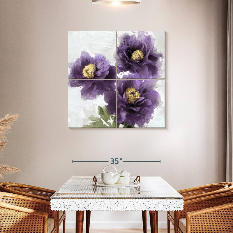 Harnek mauve en fleurs I