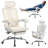 Ergonomic Mesh Gaming & Office Chair - High Back, Adjustable Headrest & Lumbar Support, Retractable Footrest, 3D Armrests, Swivel Wheels, Comfortable Desk Chair-75131735