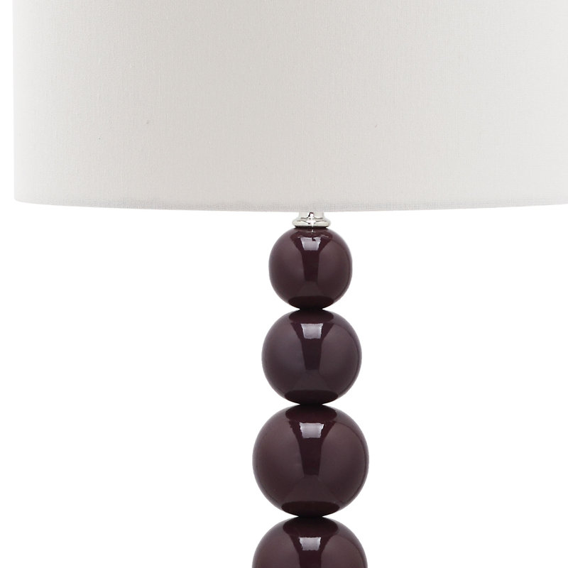 Lasone Metal Stacked Ball Table Lamp, Deep Purple