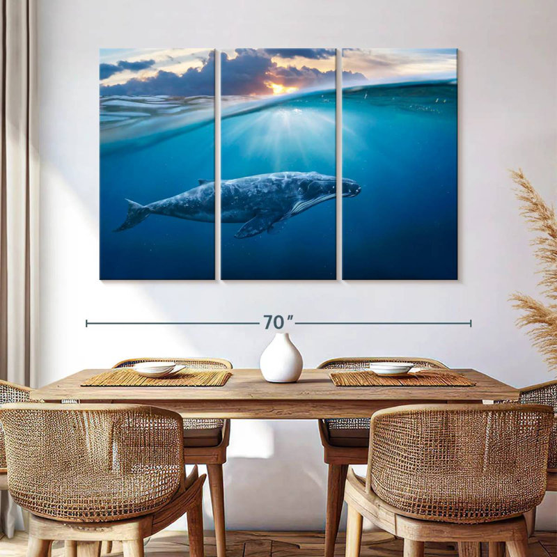 Baleine bleue Brampt, H 42 po x l 65 po