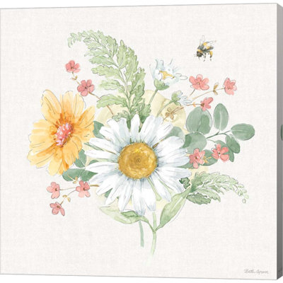 Daisy Days V by Beth Grove - Wrapped Canvas Painting -  August GroveÂ®, B496BD6B70014248B6CCDD9B139FD431